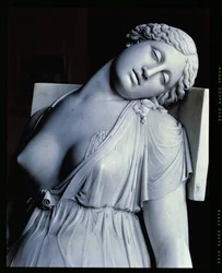 Lucrezia morente (marmo) (dettaglio)
